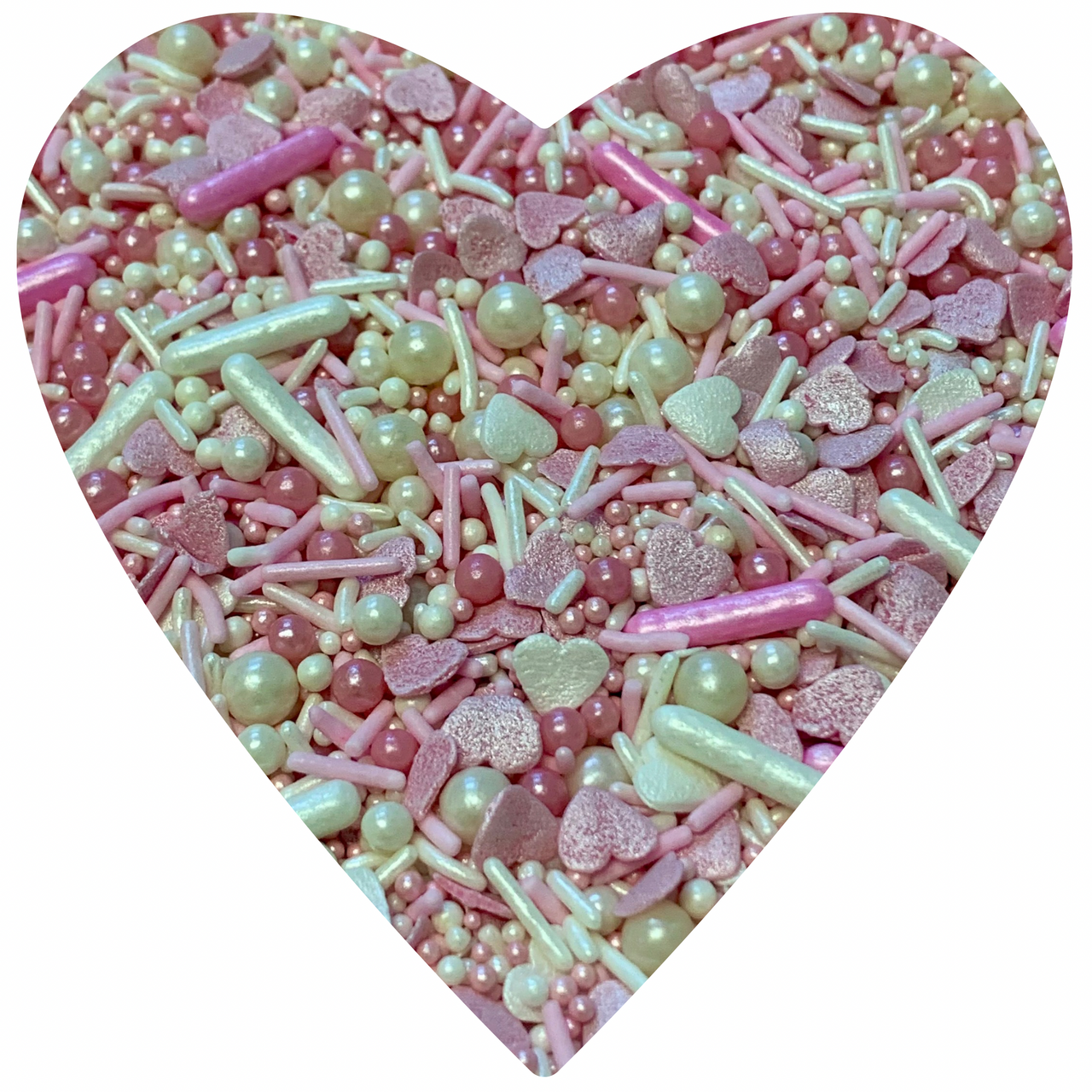 Pink Heart Sprinkles Mix