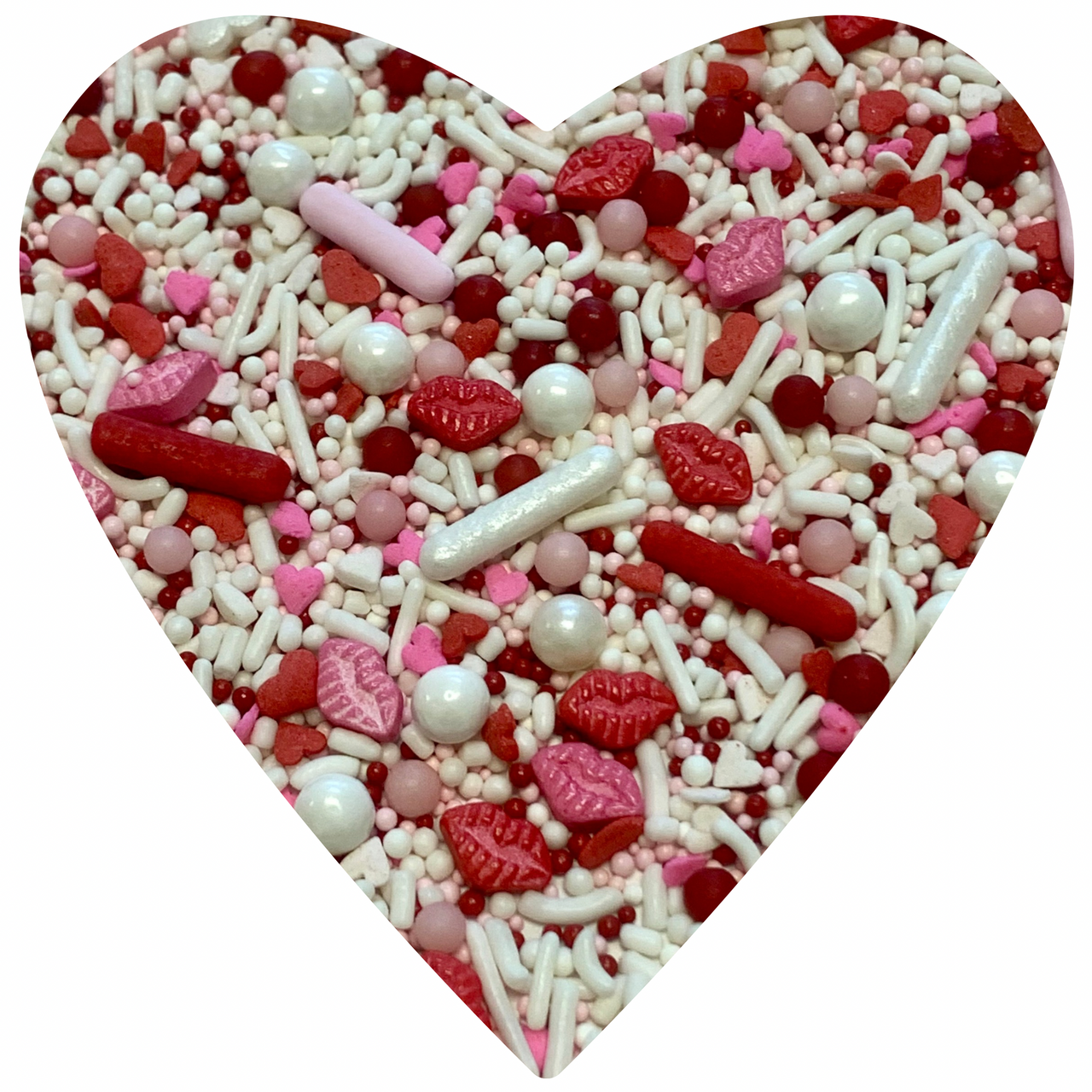 Lips And Heart Sprinkles Mix