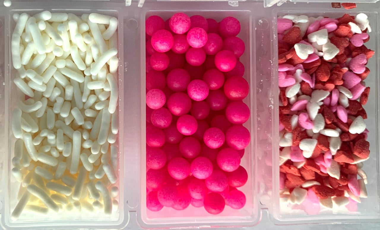 Cool Mom Sprinkles Deluxe Valentine Variety Sprinkle Box