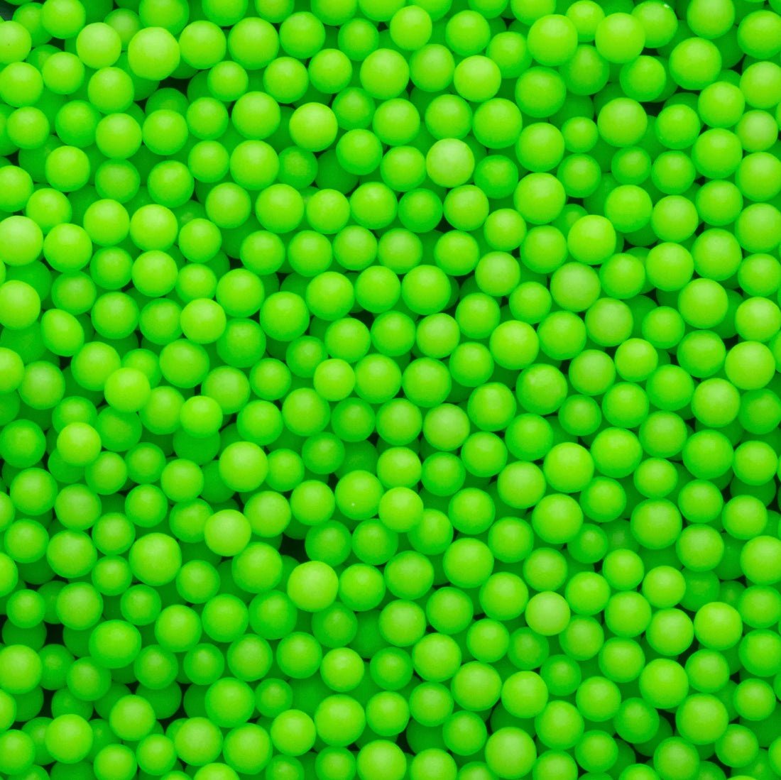 Glowing Neon Green 4mm Sugar Pearls - Cool Mom Sprinkles