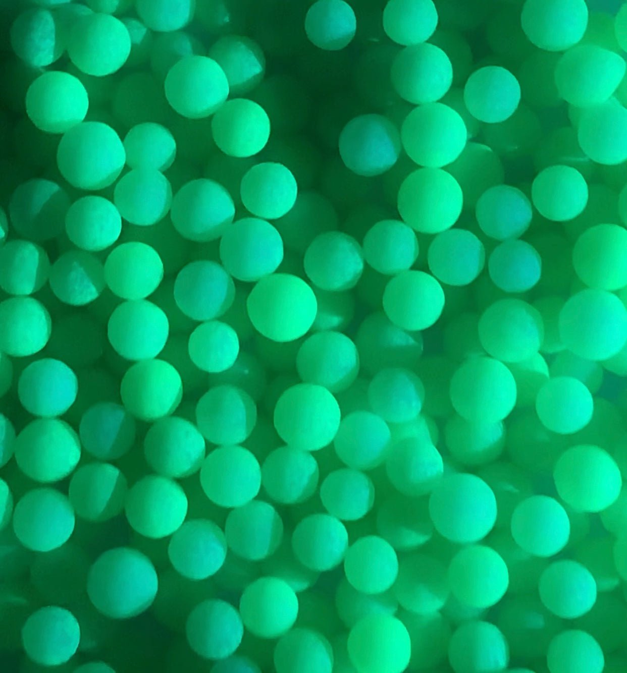 Glowing Neon Green 4mm Sugar Pearls - Cool Mom Sprinkles