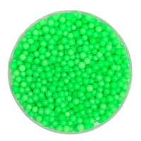 Thumbnail for Glowing Neon Green 4mm Sugar Pearls - Cool Mom Sprinkles