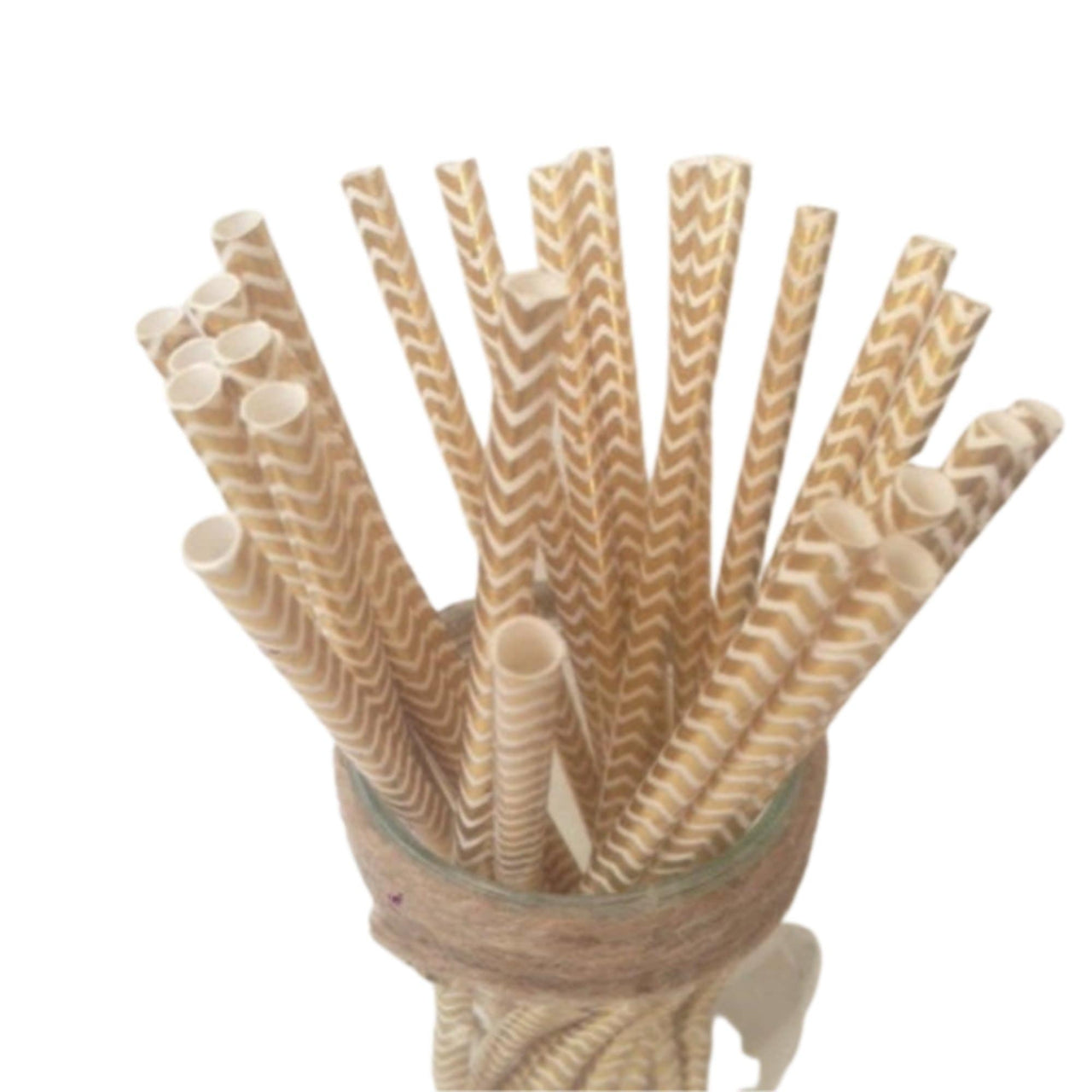 Gold Chevron Straws (25 Pack) - Cool Mom Sprinkles
