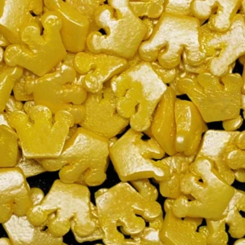 Gold Crown All Natural Confetti Sprinkles 💟 - Cool Mom Sprinkles