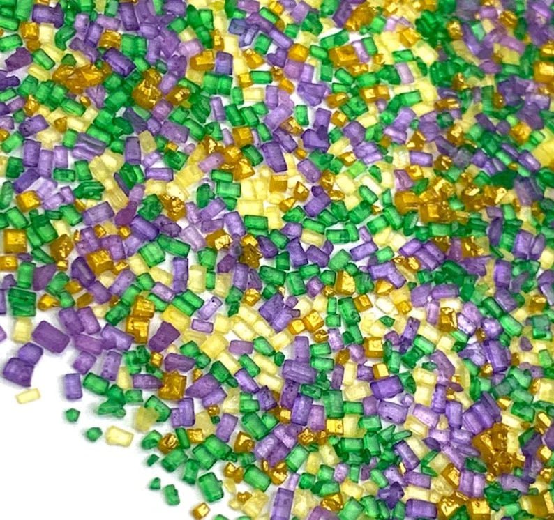 Mardi Gras Sanding Sugar Mix - Cool Mom Sprinkles