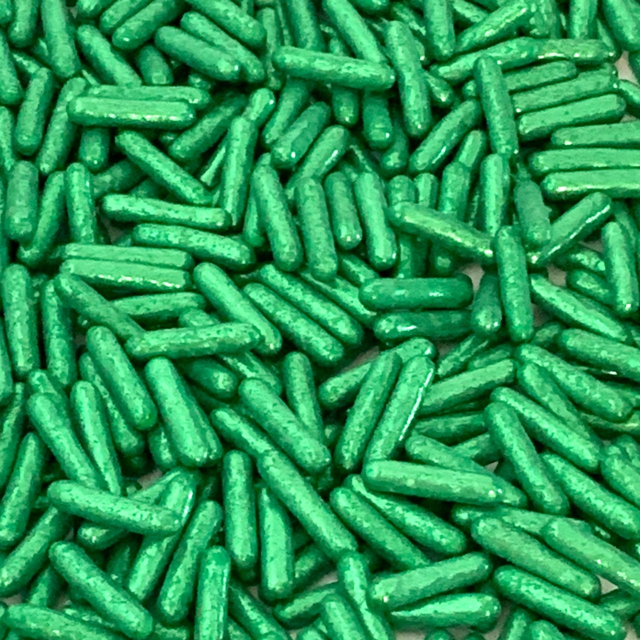 Metallic Green Rod Sprinkles - Cool Mom Sprinkles