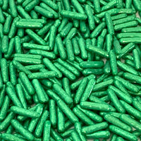 Thumbnail for Metallic Green Rod Sprinkles - Cool Mom Sprinkles