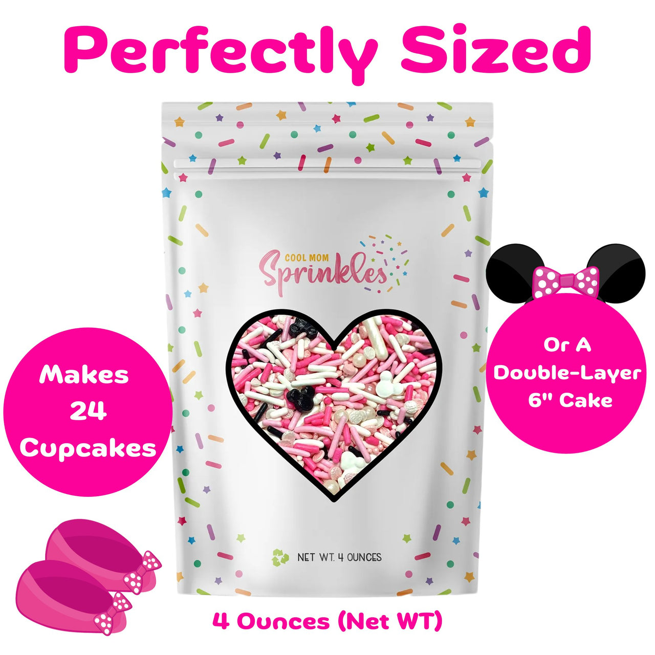 Minnie Mouse Sprinkles Mix - Cool Mom Sprinkles