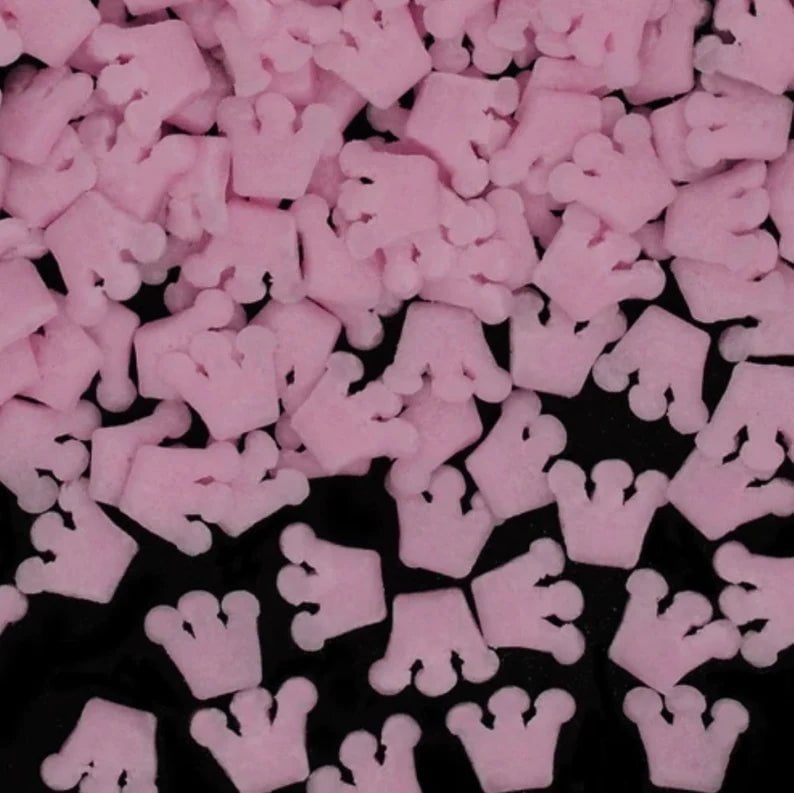 Pink Crown All Natural Confetti Sprinkles 💟 - Cool Mom Sprinkles