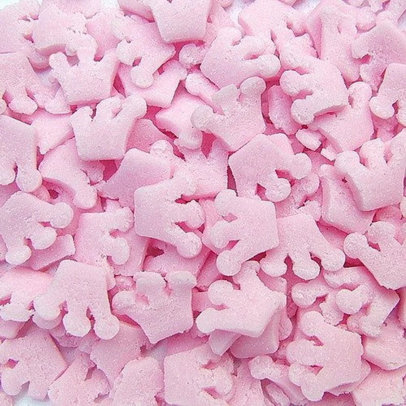 Pink Crown All Natural Confetti Sprinkles 💟 - Cool Mom Sprinkles
