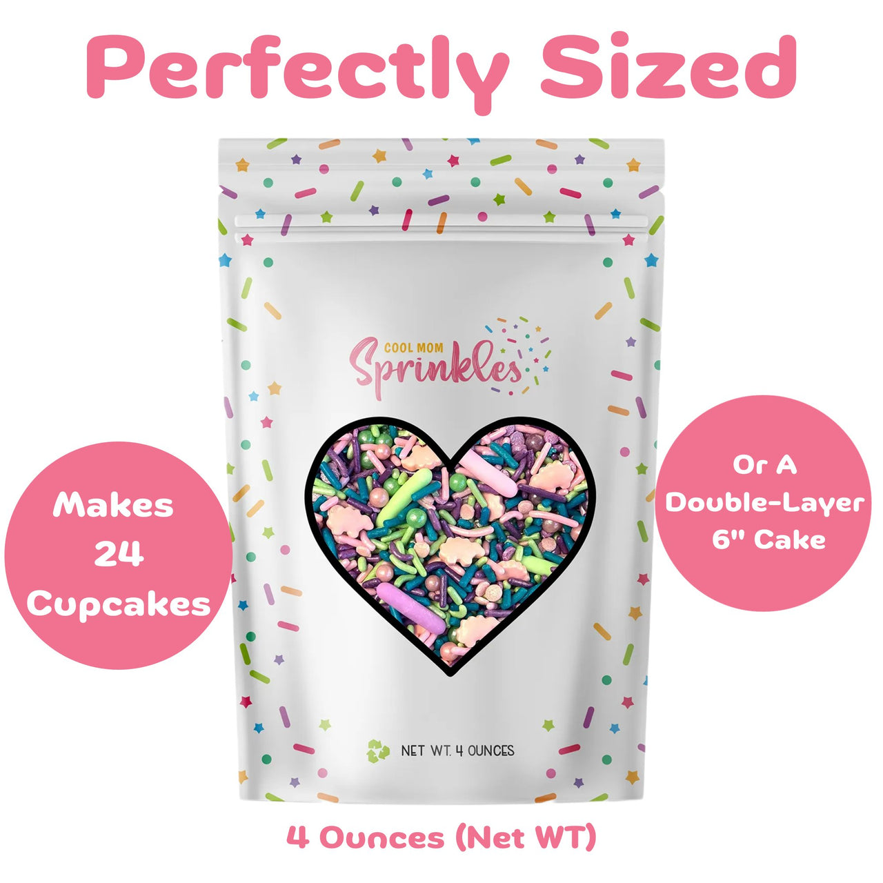Pink Dinosaur Sprinkles Mix - Cool Mom Sprinkles