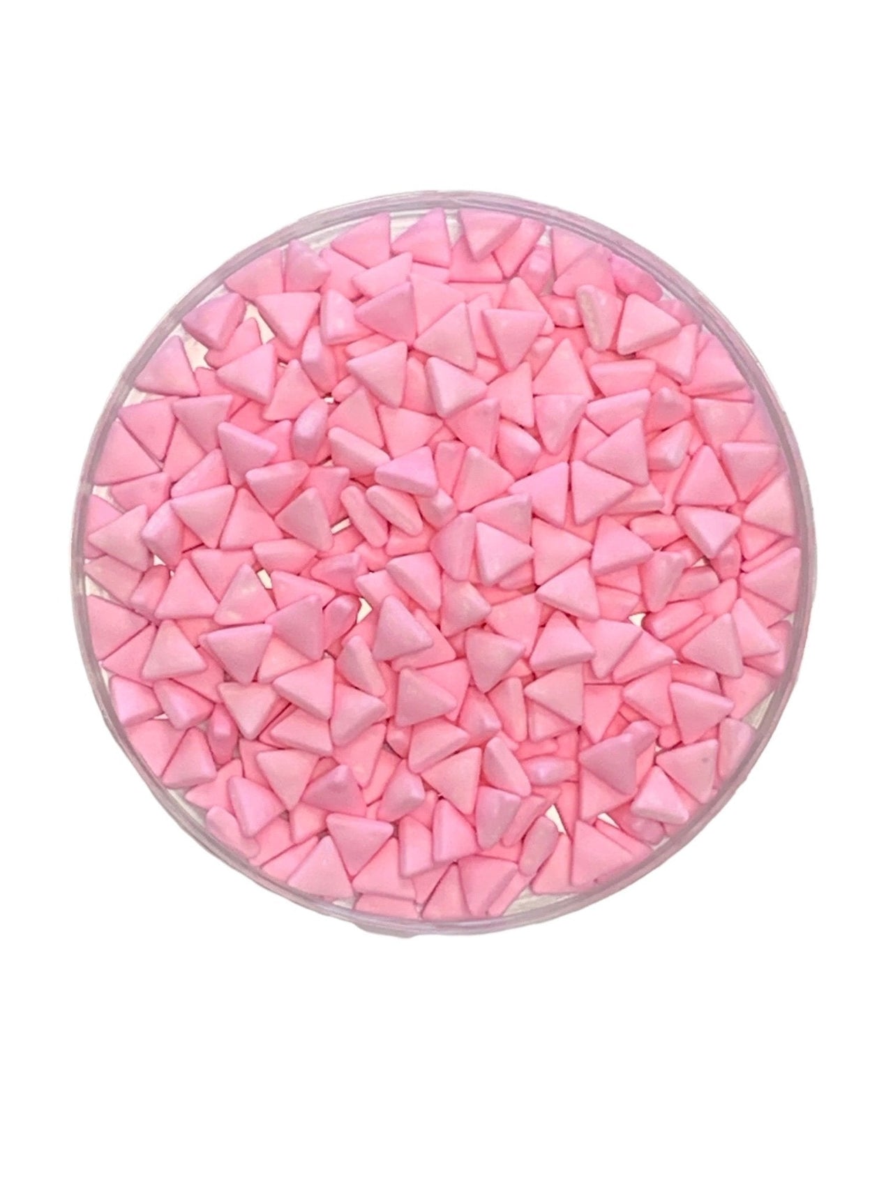 Pink Matte Triangle Sprinkles - Cool Mom Sprinkles
