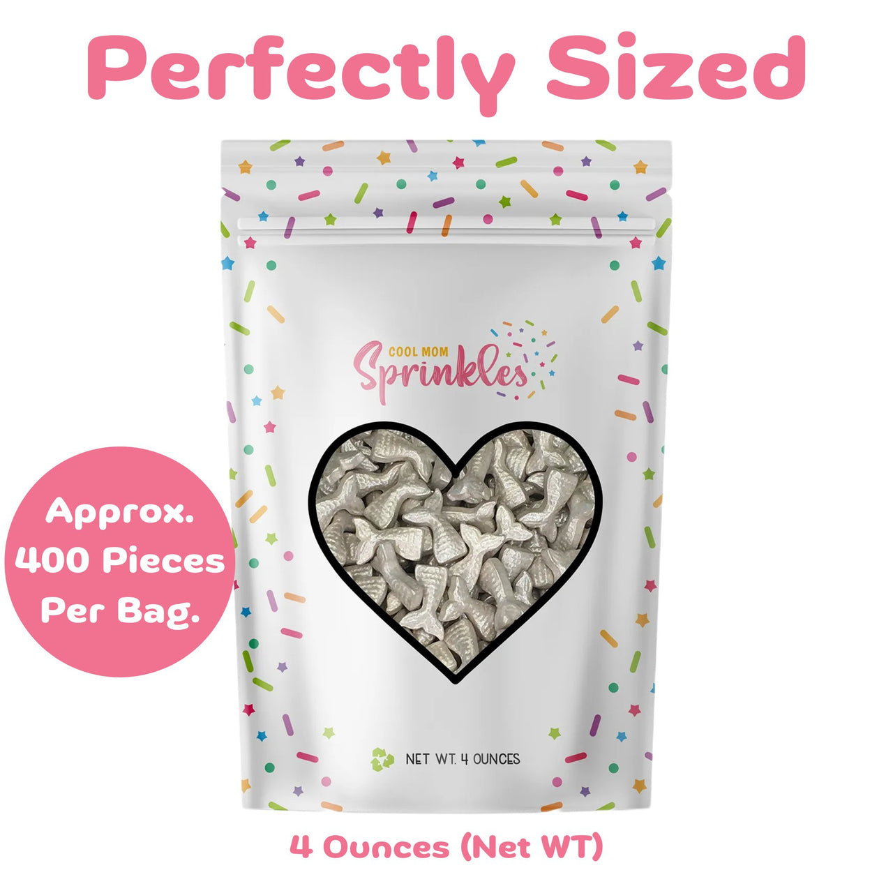 Silver Mermaid Tail Sprinkles - Cool Mom Sprinkles