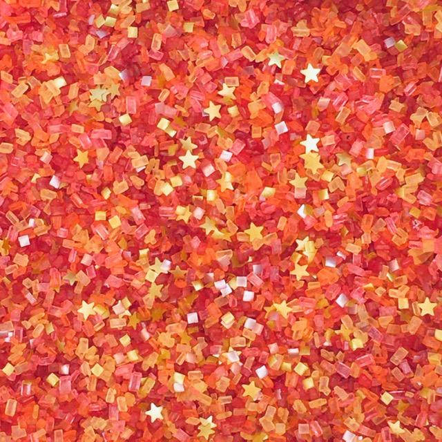 Tequila Sunrise Red And Gold Sanding Sugar Mix - Cool Mom Sprinkles