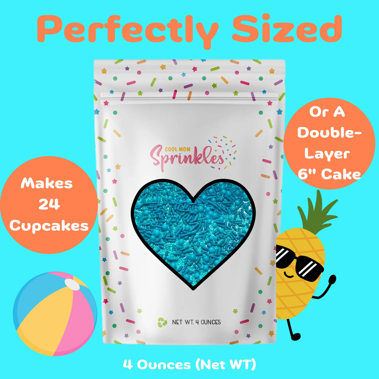 Turquoise Sprinkles Mix - Cool Mom Sprinkles