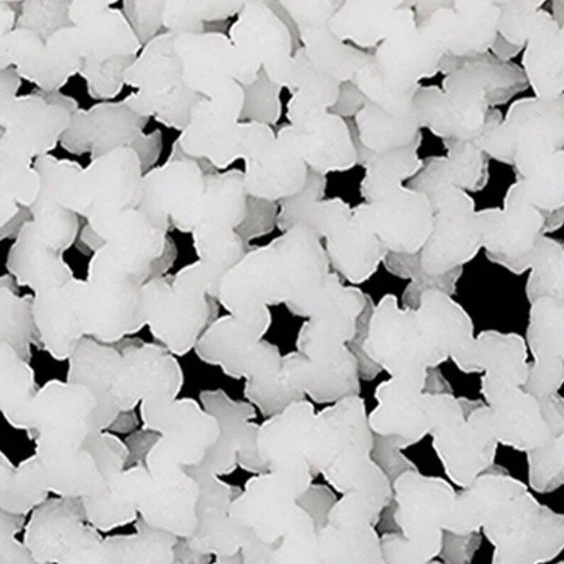 White Snowflake All Natural Confetti Sprinkles 💟 - Cool Mom Sprinkles