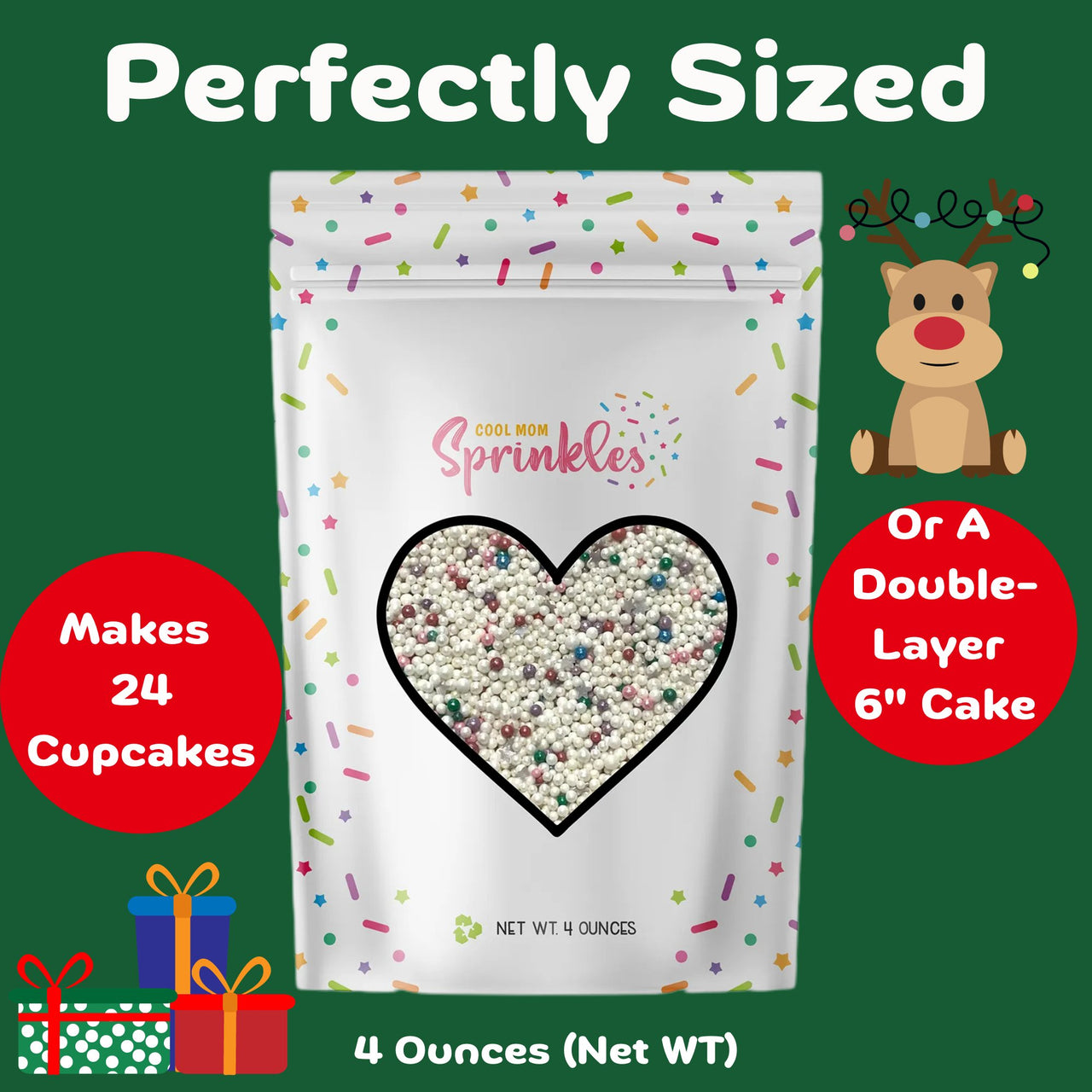 White Tree Nonpareils - Cool Mom Sprinkles
